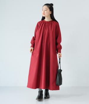 コットンタイプライター　2wayワンピース(レッド-F)