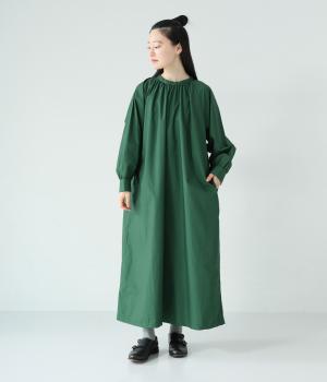 コットンタイプライター　2wayワンピース(グリーン-F)