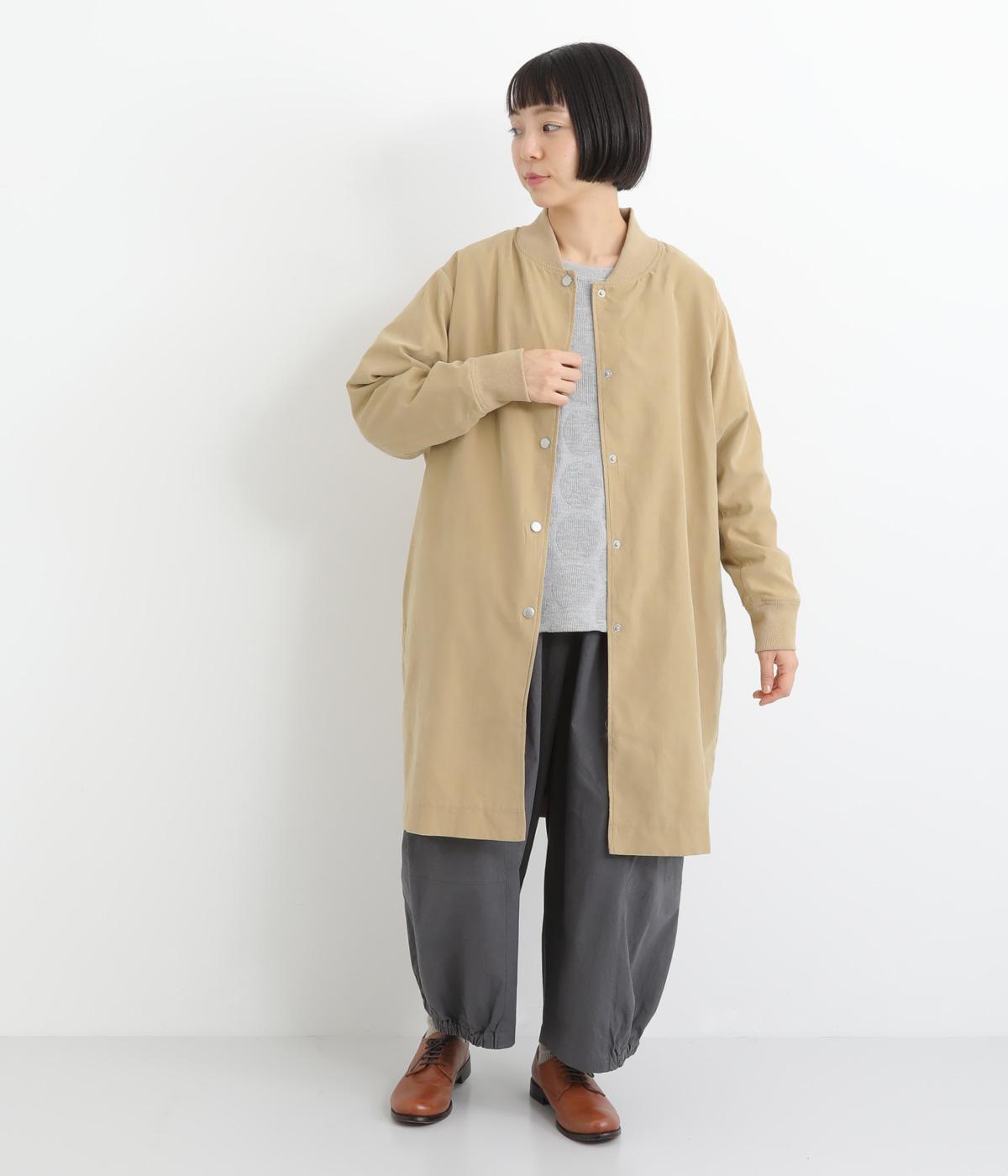 うさぎとフラワー柄ジャケット(ベージュ-F)