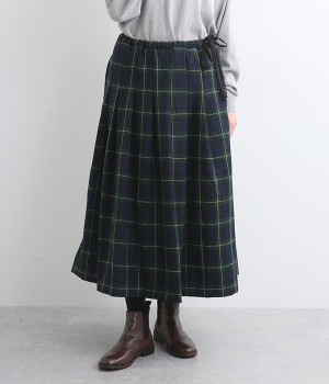 ツイードチェックタックスカート