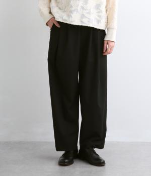 脇ボタン付後ろゴムパンツ