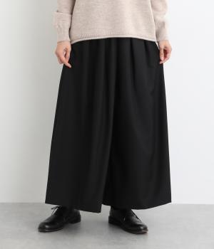 レーヨン混タックパンツ