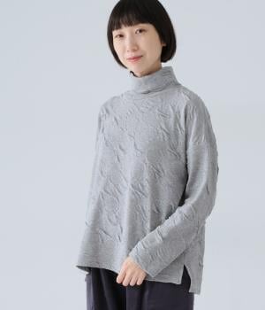 接結サークルジャカード　タートルワイドプルオーバー