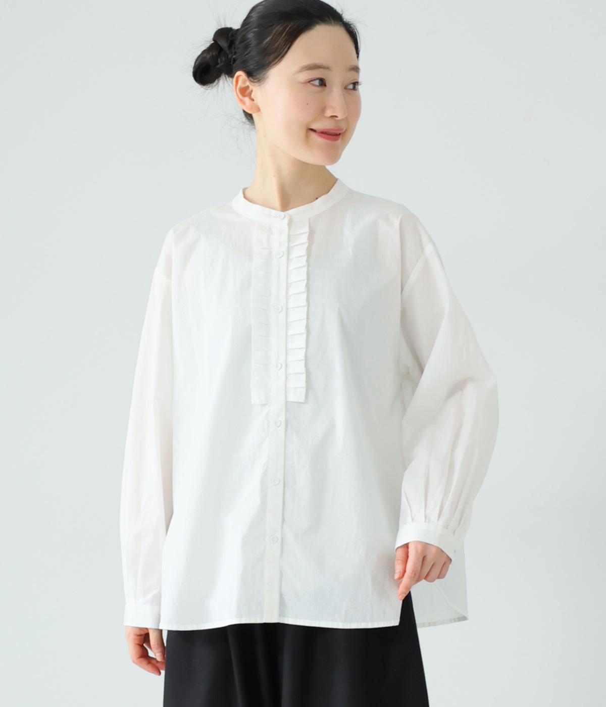 アニュアンス anuans プレイドダブルフリルブラウス （BEIGE