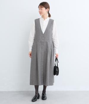 コットンリネンオックス2wayジャンパースカート