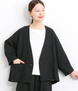 リネンドルマンジャケット(ブラック-ONESIZE)