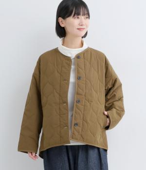 キルティングショートコート(モカ-F)