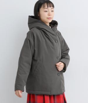 ボンディングフードジャケット(ダークグレー-F)