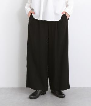 リネンレーヨンワイドパンツ