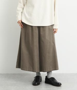 細コーデュロイガウチョパンツ