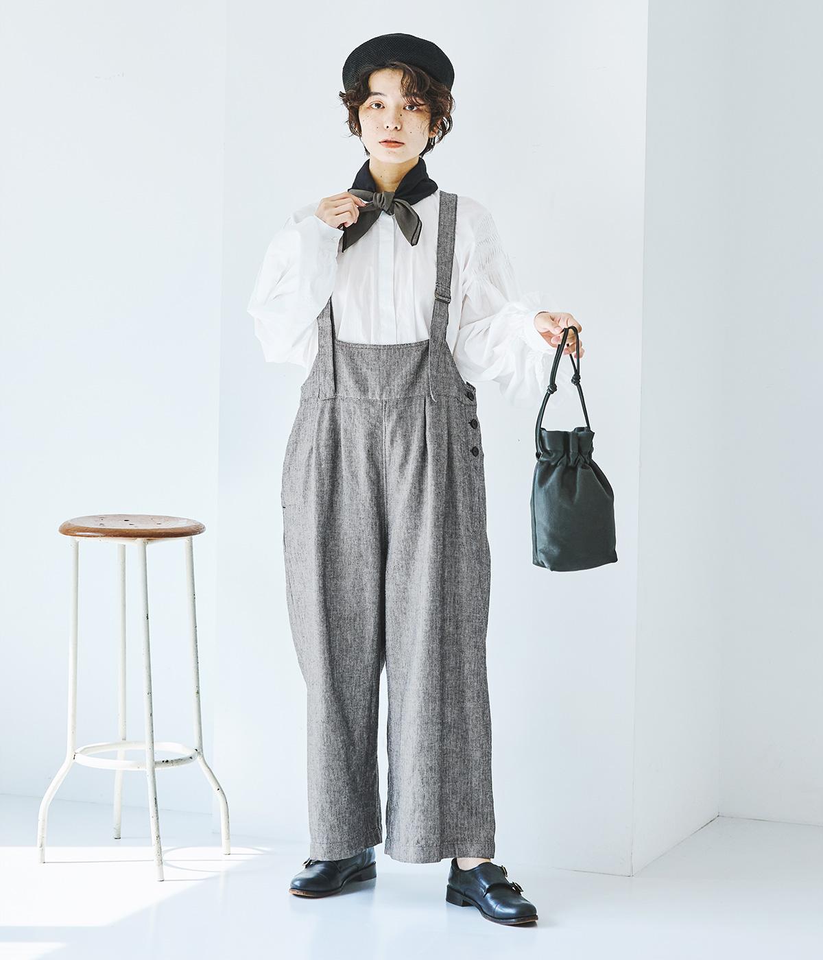 別注｜ヘリンボーン タックサロペット