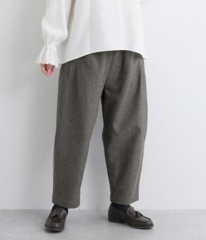 コットンリネン　コクーンパンツ