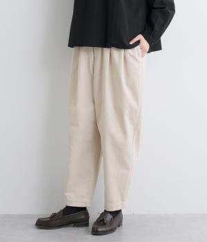 コーデュロイ　テーパードパンツ(マッシュルーム-F)