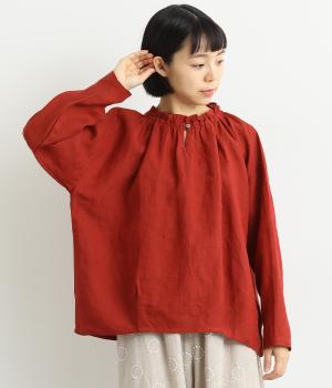 リネンフリルコクーンブラウス