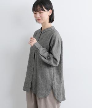 ヘリンボーン　シャツチュニック