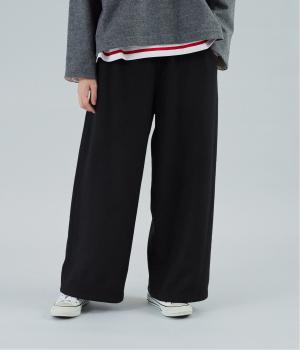 圧縮ウールストレートパンツ(ネイビー-F)