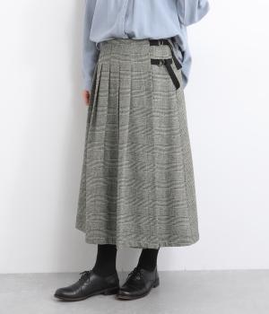 ウォッシャブルツイードグレンチェックスカート