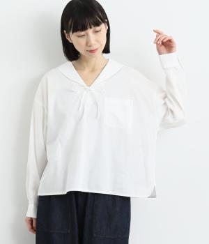 セーラーカラーリボンシャツ