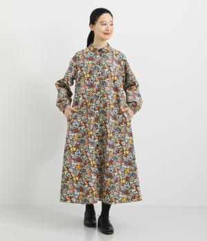 LIBERTY細コールワンピース(イエロー系-F)