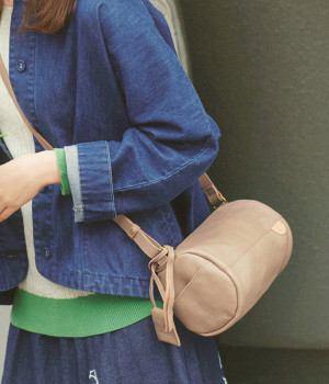 【リンネル掲載】カウレザーロールショルダー