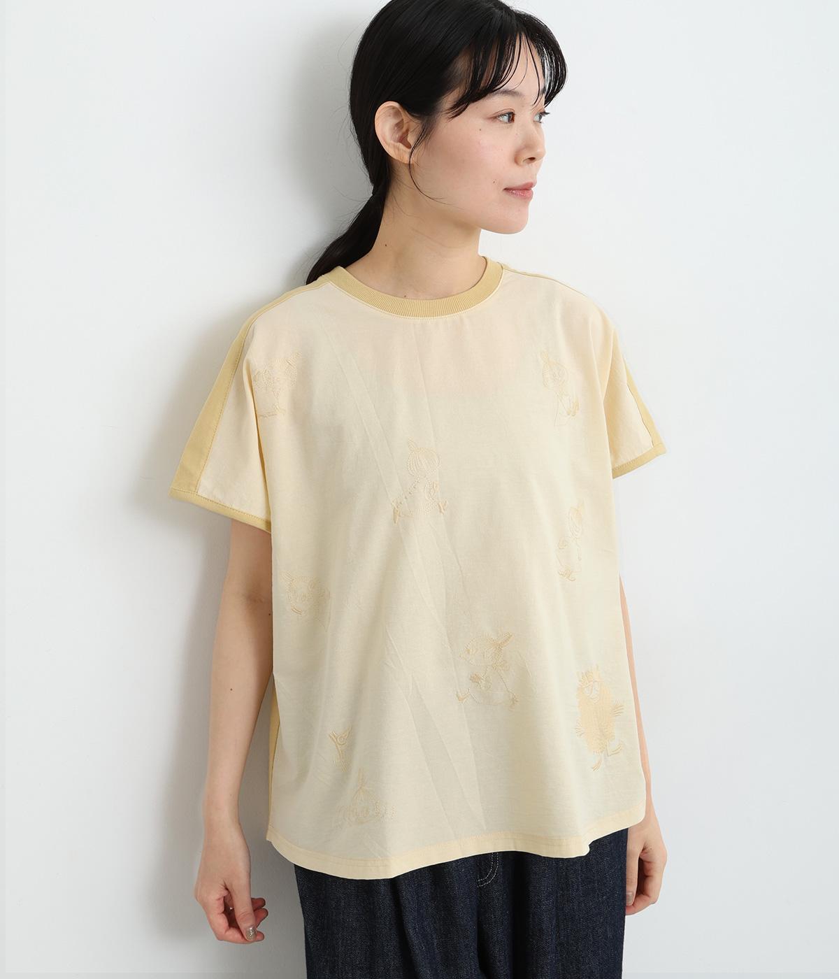 美品♪ ルネ Rene【洗える】パールボタン付 アンサンブル ロゴ刺繍 薄手 mimi33】ビジューラインY字ネックレス[ステンレス][Sheerchic