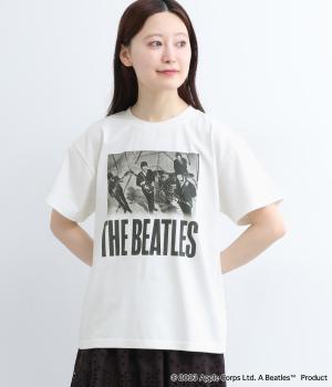【BEATLES】 プリントTシャツA(ホワイト-M)