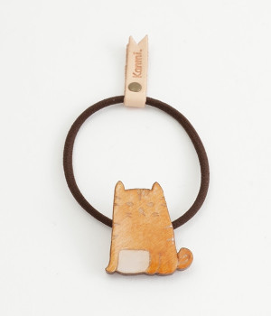 クリアウッド　ねこnoヘアゴム