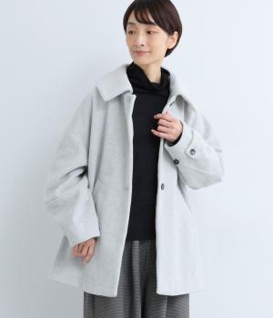 ビッグカラーAラインコート