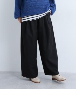 タックデザインパンツ(ブラック-M)