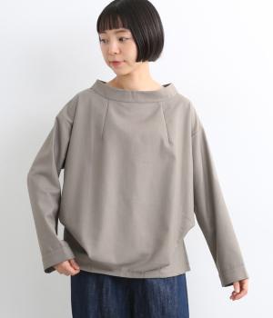 ヘムタックデザイントップス(グレージュ-M)