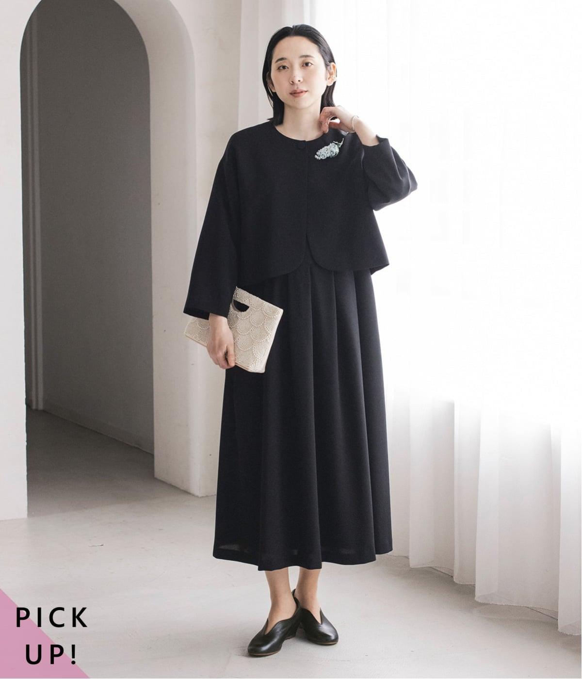 大切な日のジャケット＆ワンピースセット【慶弔両用】（Luuna miu）の