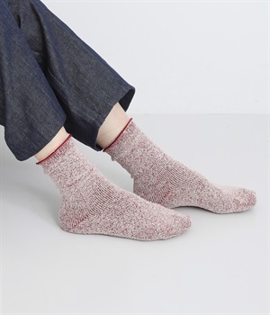 シルク&ウール パイル先丸靴下