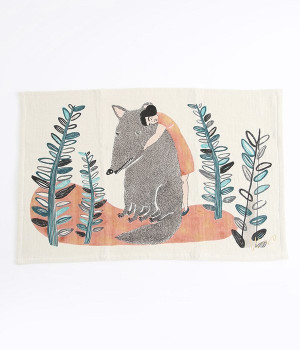 MiW　ティータオル(オオカミ　いつもの奇蹟-ONESIZE)