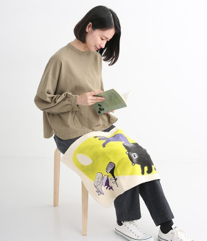 MiW　ティータオル(クマ　檸檬みたいな月-ONESIZE)