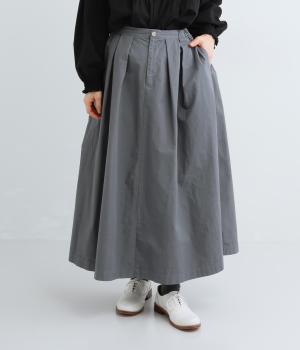 ウェザーガーメントダイタックギャザースカート