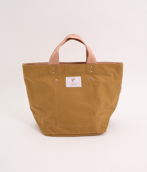 帆布配色　舟形トートバッグ