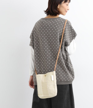 コーデュロイパッチワークショルダーバッグ