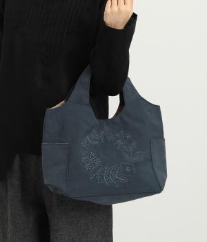 ピーチスキン風刺繍クリテトート