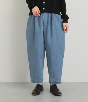 コットン　デニムバルーンパンツ