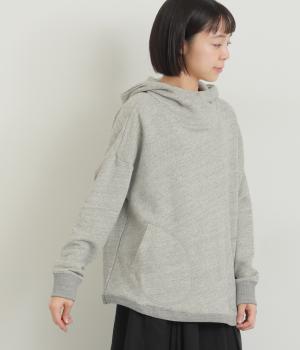 パイル裏毛　ポケットフーディー(トップグレー-F)