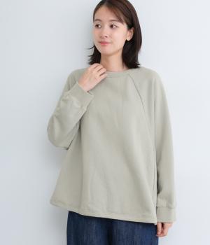 コットンリネンミニ裏毛　プルオーバー(ライトグレー-F)