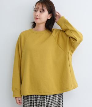 コットンリネンミニ裏毛　プルオーバー(マスタード-F)