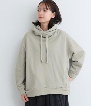 コットンリネンミニ裏毛　フーディー