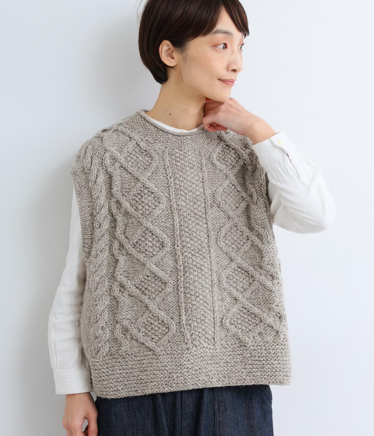 クールドライ金釦ニットベスト クールドライセミワイドニットパンツ（セットアップ）セットアップ  カットジョーゼットペプラムブラウス+パール調ボタンデザインテーパードパンツセットアップ「大きいサイズ有」 レディース 【希少】ルイスキャロル ベスト ニット 毛糸 透かし編み かぎ編み