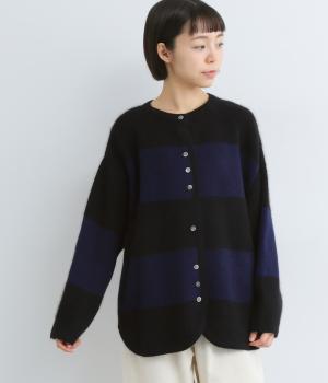 フォックスウール　2wayプルオーバー(ダークブルー×ブラック-F)