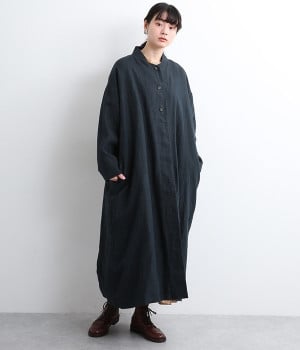 9番手リネン三つボタン羽織(裏地付き)