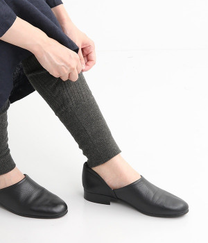 コットンリブレギンス(チャコール-ONESIZE)