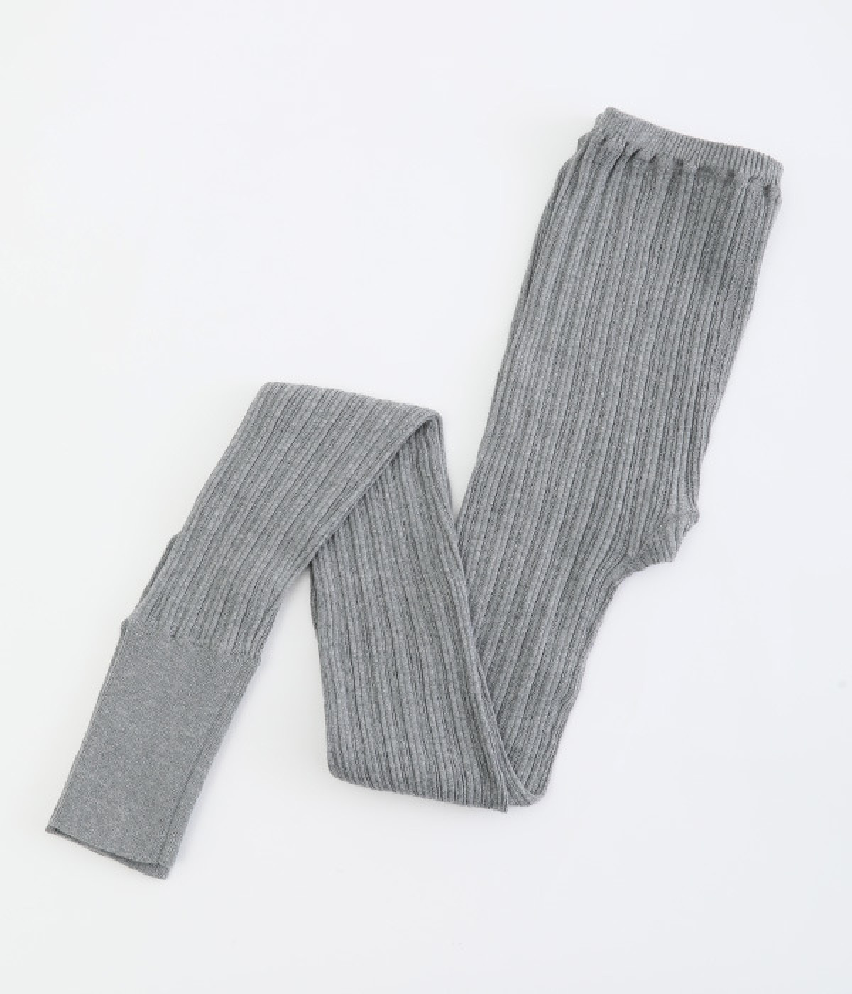 コットンリブレギンス(グレー-ONESIZE)