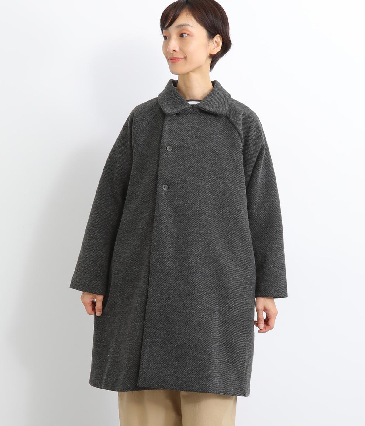 nakayama ファー衿付きヘリンボーンコート 楽天市場】ファー衿付きヘリンボーンコート／アンアナザー