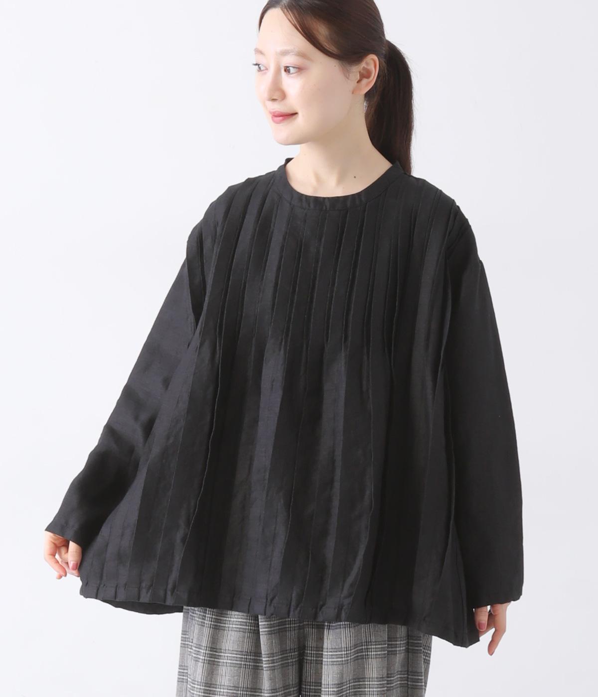 14番手リネンテレコピンタックブラウス（08Mab）の商品詳細